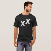 T-shirt blanc double X État Jefferson (Devant entier)