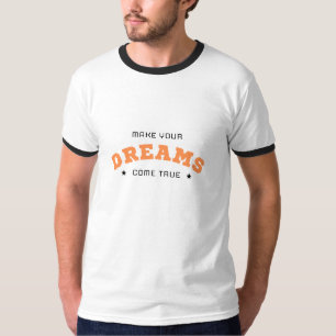 T-shirt blanc Dream Big T-shirt avec citation mo