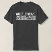 T-SHIRT BLANC DROIT CONSERVATEUR CHRISTIEN (Design devant)