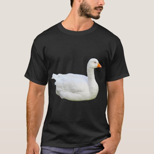 T-shirt blanc Emden Goose (Devant)