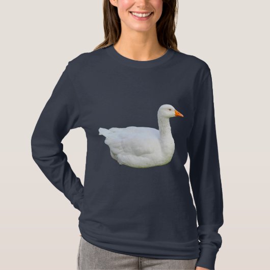 T-shirt blanc Emden Goose (Devant)