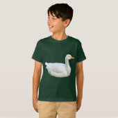 T-shirt blanc Emden Goose (Devant entier)