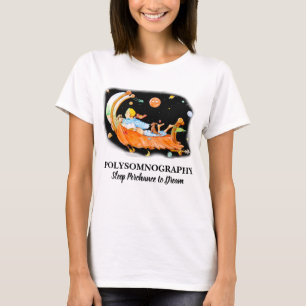 T-shirt blanc EN POLYSOMNOGRAPHIE DE LABORATOIRE