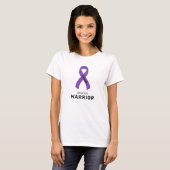T-shirt blanc Epilepsy Ribbon (Devant entier)