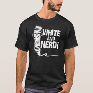 T-shirt Blanc et Nerdy