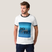 T-shirt blanc et noir avec texte (Devant entier)