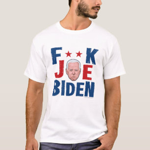 T-shirt blanc F**K JOE BIDEN