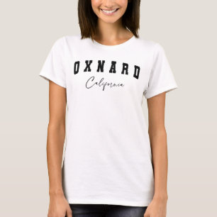 T-shirt blanc féminin Oxnard, Californie