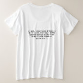 T-shirt blanc féminin plus Rainbow Truth Dove  (Design dos)