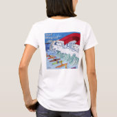 T-shirt blanc femme Surf Magnet dos (Dos)