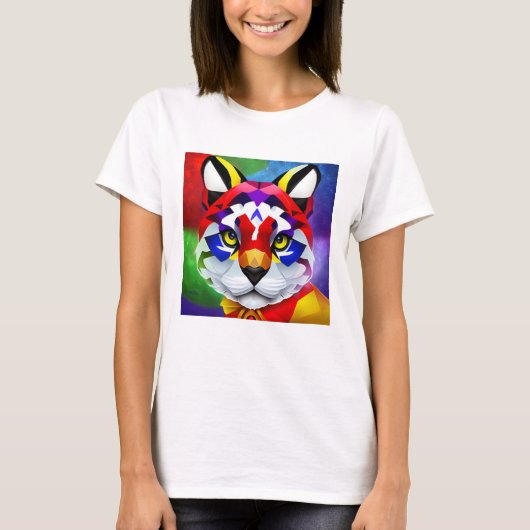 T-shirt blanc femmes Alexander's Cat (Devant)