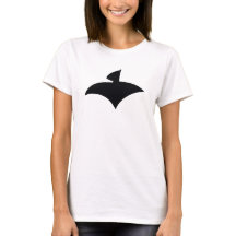 T-Shirt Blanc for Femmes (AirFly Logo Black)