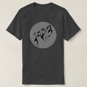 T-SHIRT BLANC GRAPHIQUE NOIR ET BLANC