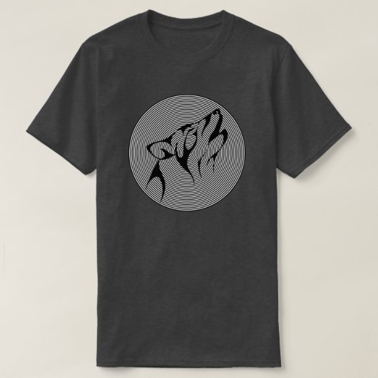 T-SHIRT BLANC GRAPHIQUE NOIR ET BLANC (Design devant)