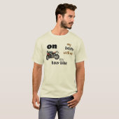 t-shirt blanc hash avec moto de course (Devant entier)