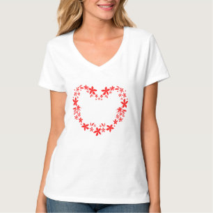T-shirt blanc Heureuse Sainte-Valentin
