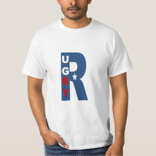 T-shirt blanc homme RUGBY USA