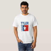 T-shirt blanc homme TYLER TRAVEL TEXAS (Devant entier)