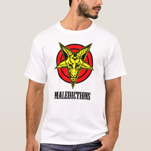 T-shirt blanc hommes de Maledictions (Devant)