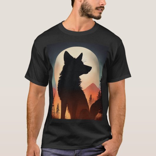 T-shirt blanc imprimé "Stay Wild" (Devant)