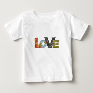 T-shirt blanc L O V E Baby