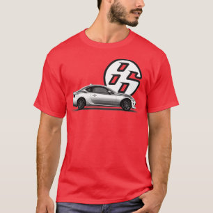 T-shirt Blanc latéral GT86 noir