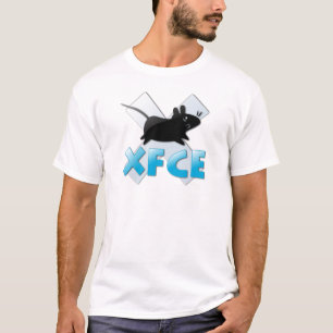 T-shirt blanc Linux XFCE