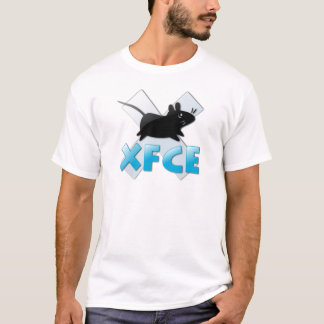 T-shirt blanc Linux XFCE