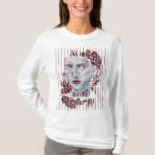 T-Shirt Blanc Long Manche J'Étais Comme Écrasé (Devant)