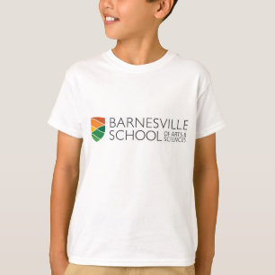 T-shirt blanc longtemps gainé de logo de rectangle