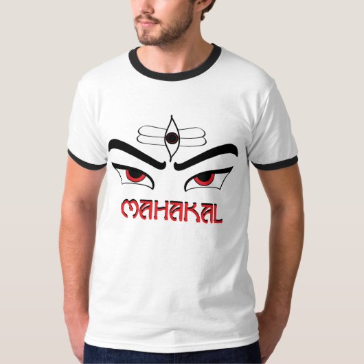 T-shirt blanc mahakal (Devant)