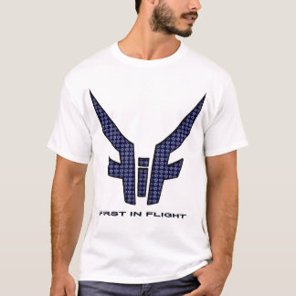 T-shirt blanc-marine-T-shirt