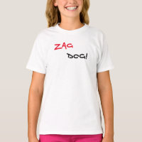 T-Shirt Blanc Marque Zag Dog
