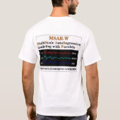 T-shirt Blanc masculin de pièce en t de MSAR-W (Dos)