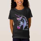 T-shirt blanc mignon Unicorne AI Designer (Devant)