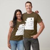 T-shirt Blanc monstrueux (Unisexe)