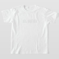 T-shirt blanc neutre gris clair Big Brother