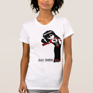 T-shirt Blanc noir d'ombre