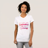 T-shirt blanc orange rose (Devant entier)