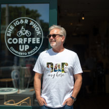 T-Shirt Blanc « PAPA mon héros » personnalisé