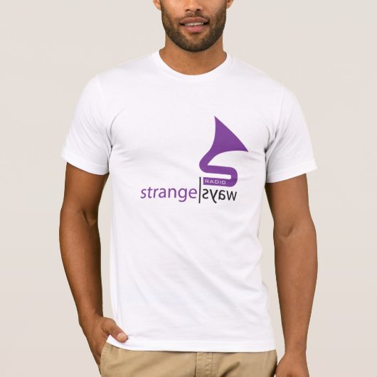 T-shirt blanc par radio de Strangeways (Devant)
