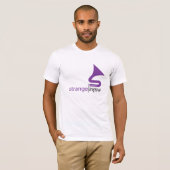 T-shirt blanc par radio de Strangeways (Devant entier)