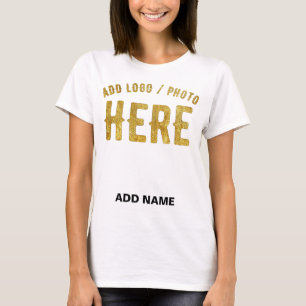 T-SHIRT BLANC PERSONNALISABLE MODERNE DE MARQUE VÉRIFIÉ ST