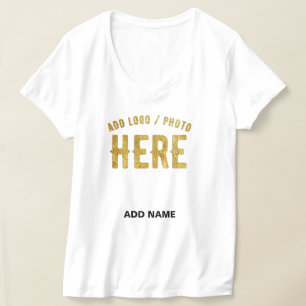 T-SHIRT BLANC PERSONNALISABLE MODERNE DE MARQUE VÉRIFIÉ ST