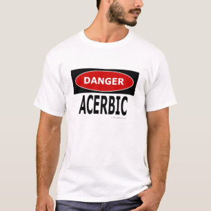 T-shirt Blanc piquant de danger
