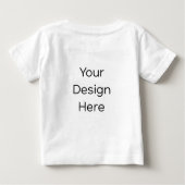 T-Shirt blanc pour bébé (Dos)