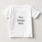 T-Shirt blanc pour bébé (Dos)