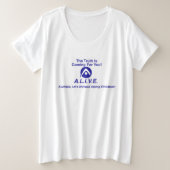 T-shirt blanc pour dames (Design devant)