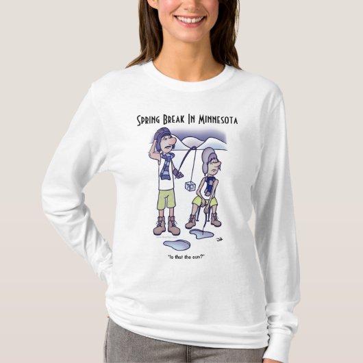 T-shirt blanc pour femmes à long feutre (Devant)