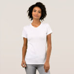 T-shirt blanc pour femmes / Personnaliser<br><div class="desc">T-shirt femme : Créez votre propre T-shirt personnalisé avec du texte. Réglages faciles (bouton Modifier la conception) en ajoutant du texte, des couleurs arrière - plans ou plus d'images.</div>